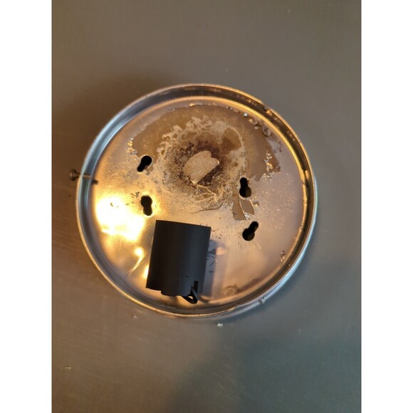 Ceiling Wall Light Fixture Dome Glass White Brown Roses Floral Vintage Country - Picture 8 of 11